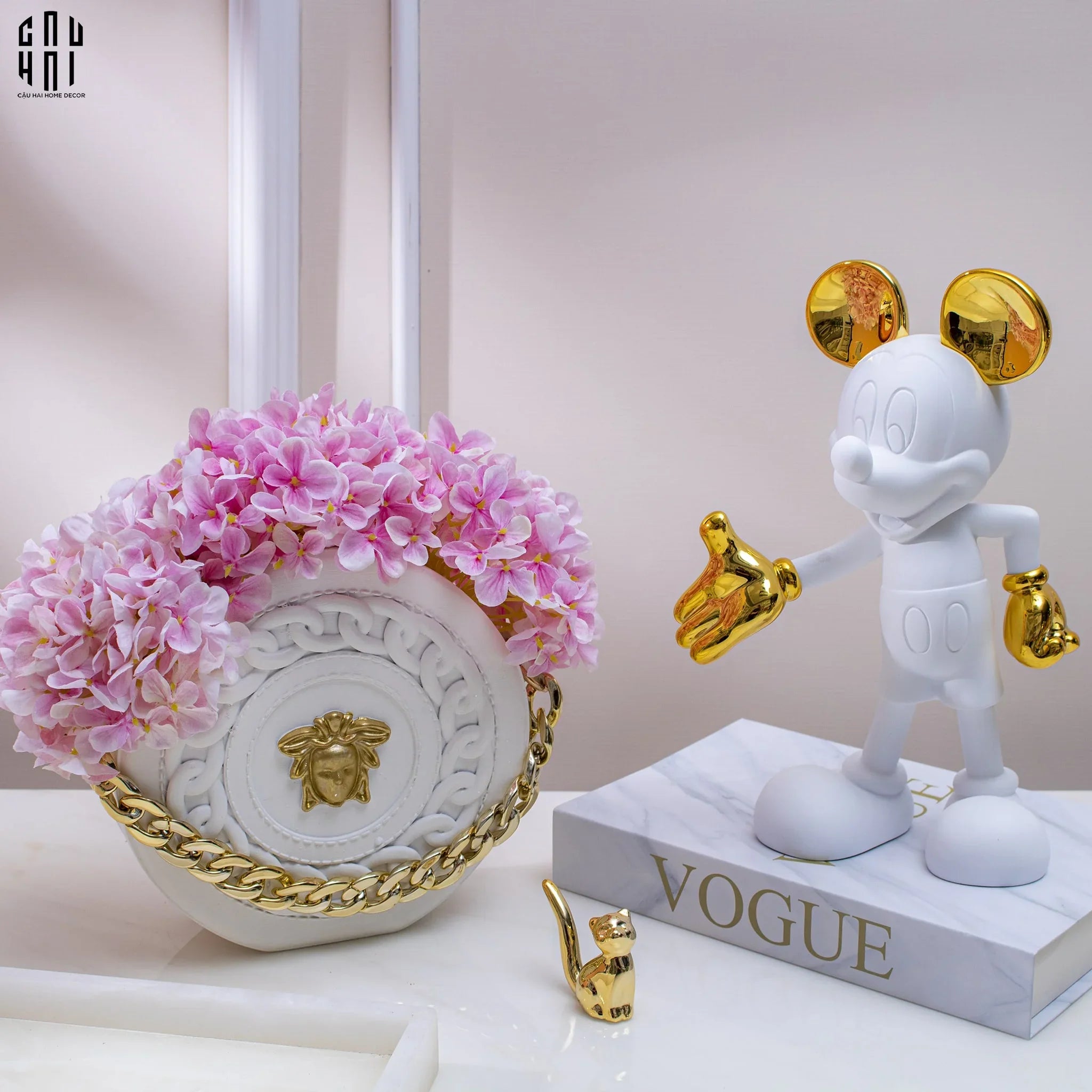 TƯỢNG MICKEY HANDSHAKE UNION D’OR H29-CẬU HAI HOME DECOR