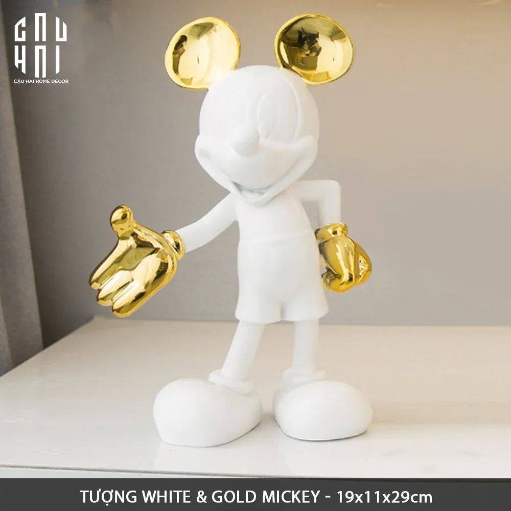 TƯỢNG MICKEY HANDSHAKE UNION D’OR H29-CẬU HAI HOME DECOR