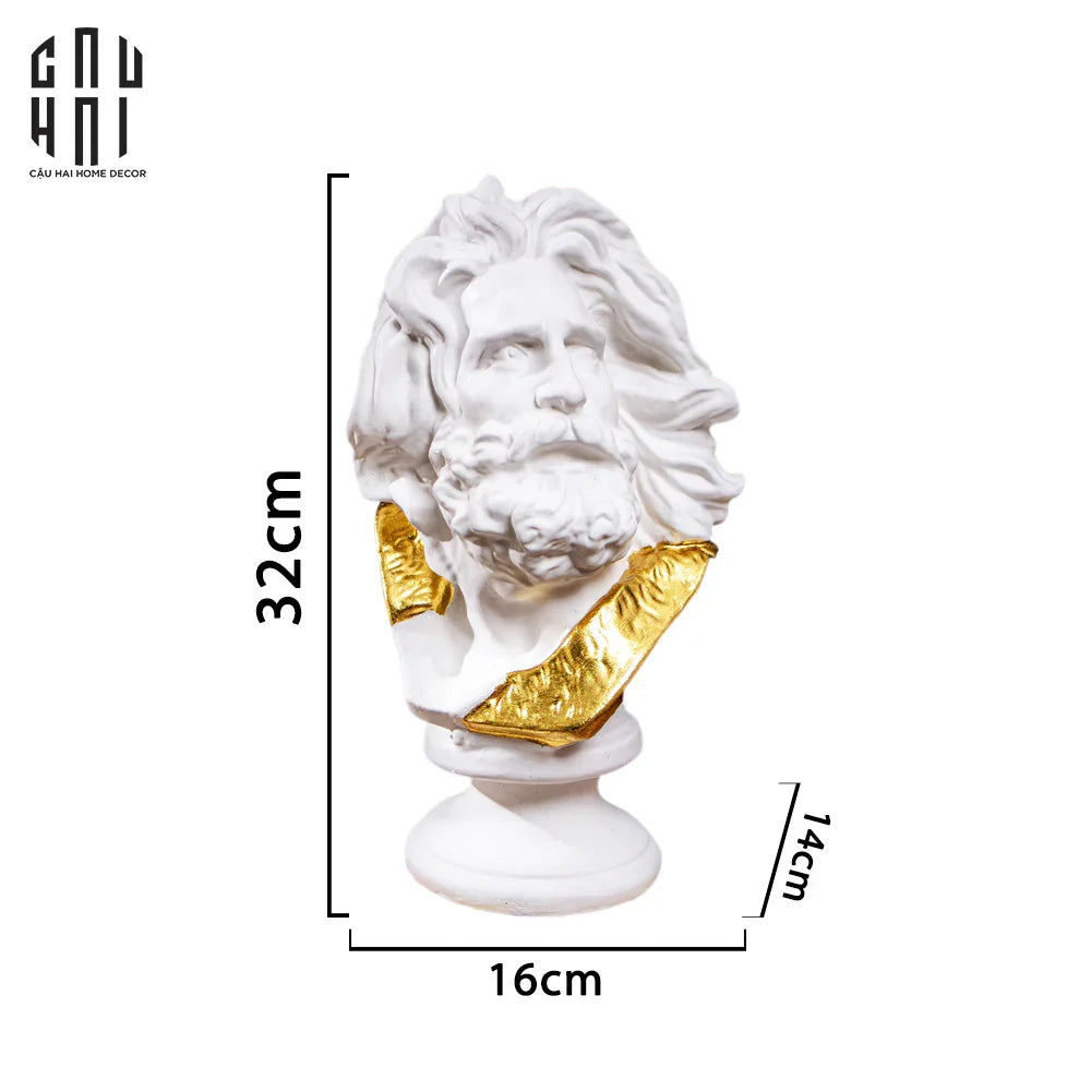 TƯỢNG ZEUS PREMIUM SS25-CẬU HAI HOME DECOR