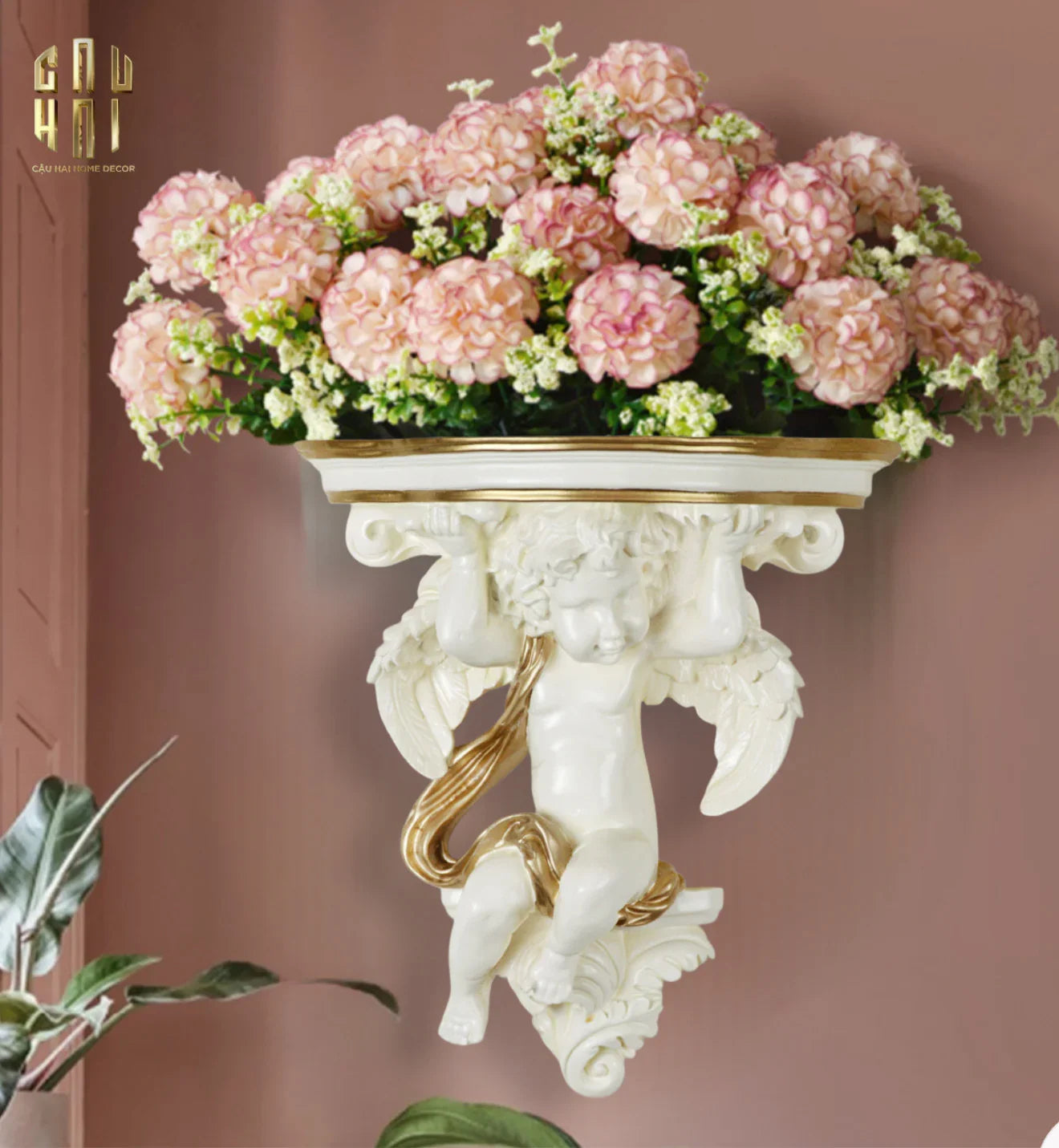 VILLA SONATA - ĐẾ CẮM HOA CUPID LOVE-CẬU HAI HOME DECOR