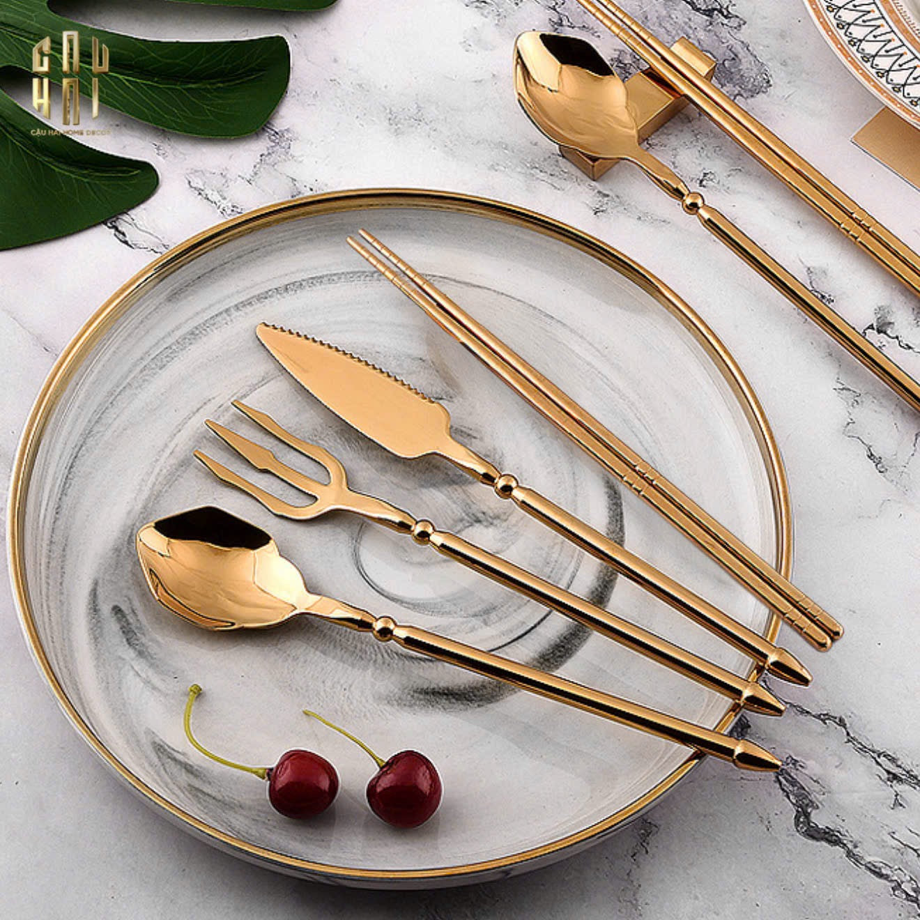 VILLA SONATA - SET DAO NĨA AQUAMAN CUTLERY 4PCS-CẬU HAI HOME DECOR