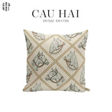 - VỎ GỐI CANVAS WHITE PEGASUS 45.-CẬU HAI HOME DECOR