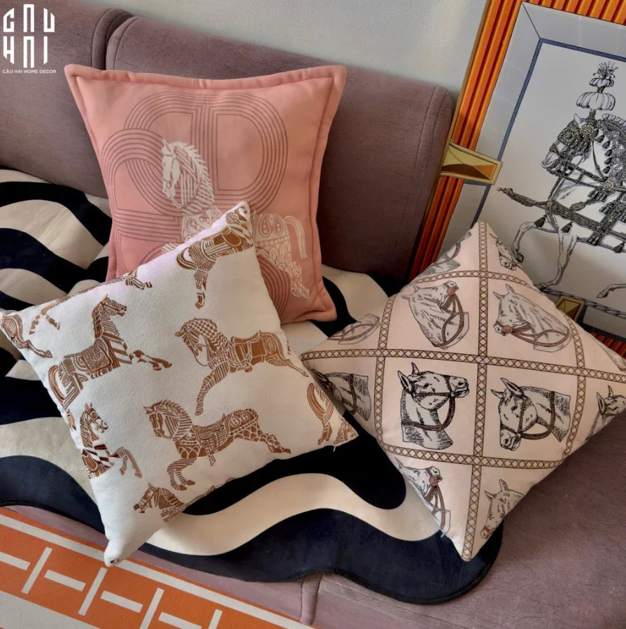 - VỎ GỐI CANVAS WHITE PEGASUS 45.-CẬU HAI HOME DECOR