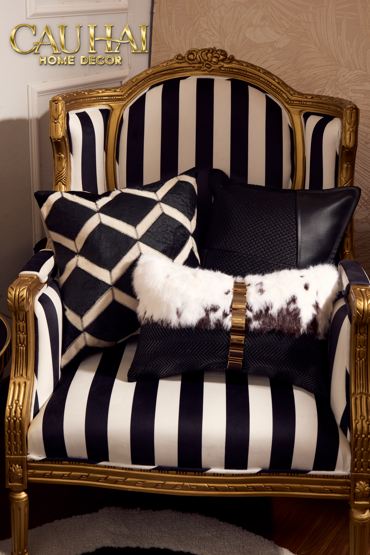 Vỏ Gối Da Darknight Intrecciato 45-VỎ GỐI-CẬU HAI HOME DECOR