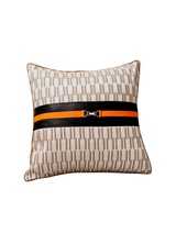 Vỏ Gối Da Harness Noir Saddle Ivory 45x45-VỎ GỐI SOFA-CẬU HAI HOME DECOR-CẬU HAI HOME DECOR