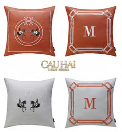 Vỏ Gối Da Terra Equestrian Horseman 45-CẬU HAI HOME DECOR