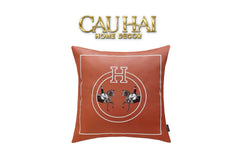 Vỏ Gối Da Terra Equestrian Horseman 45-CẬU HAI HOME DECOR