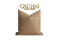 Vỏ Gối Da Woven Caramel 45-CẬU HAI HOME DECOR