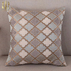 Vỏ Gối Jacquard Silk Gris Avalon 45.-CẬU HAI HOME DECOR