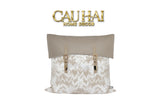 Vỏ Gối Latte Intrecciato Jardin D'Or Tonkin 45-VỎ GỐI-CẬU HAI HOME DECOR