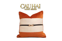 Vỏ Gối L'Équestre Harnais - Sunset Ivory 45-CẬU HAI HOME DECOR