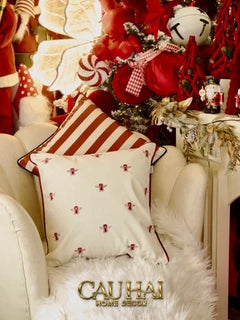 Vỏ Gối Lụa Carnival Stripe 45-CẬU HAI HOME DECOR