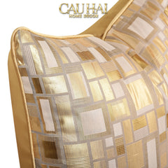 Vỏ Gối Lụa Jacquard Aurea Mosaic 50-CẬU HAI HOME DECOR