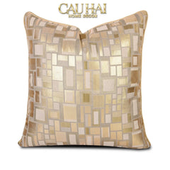 Vỏ Gối Lụa Jacquard Aurea Mosaic 50-CẬU HAI HOME DECOR