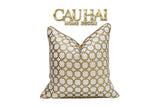 Vỏ Gối Lụa Jacquard D'Or Orion Chain Motif 45-VỎ GỐI-CẬU HAI HOME DECOR