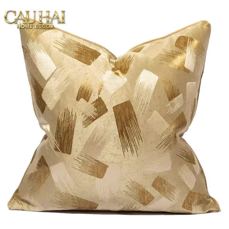 Vỏ Gối Lụa Jacquard Lumière Abstract 50-CẬU HAI HOME DECOR