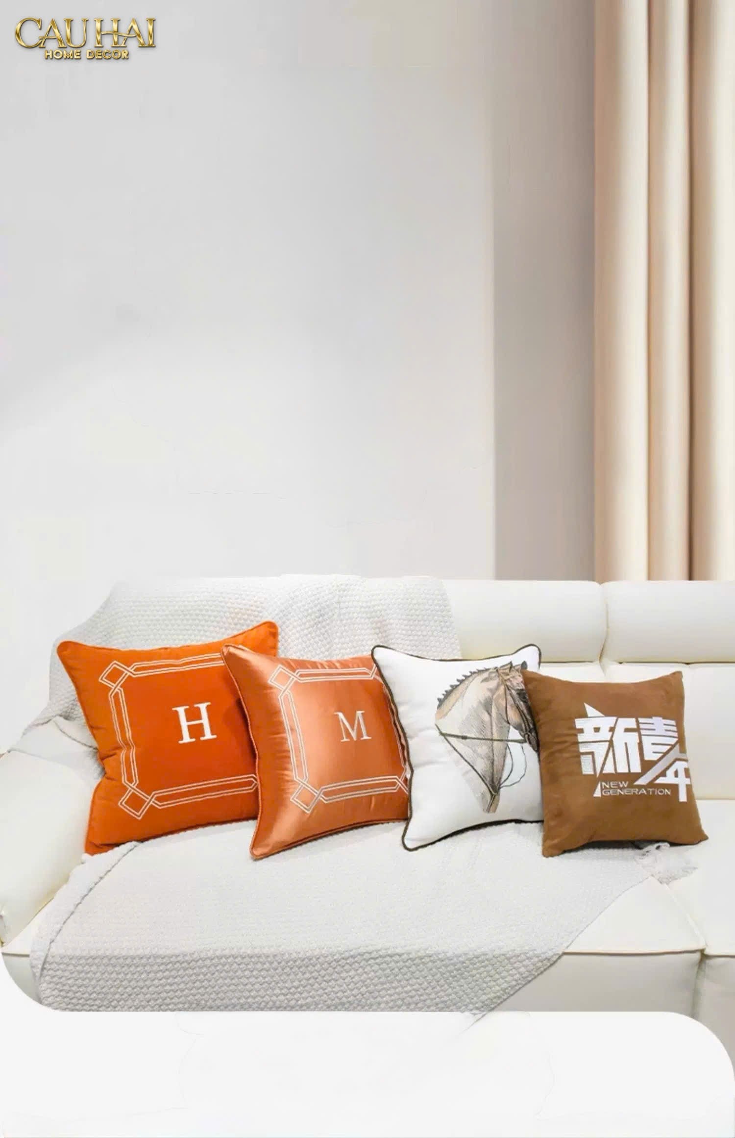 VỎ GỐI LỤA SATIN MILLE SIENNA 50-CẬU HAI HOME DECOR