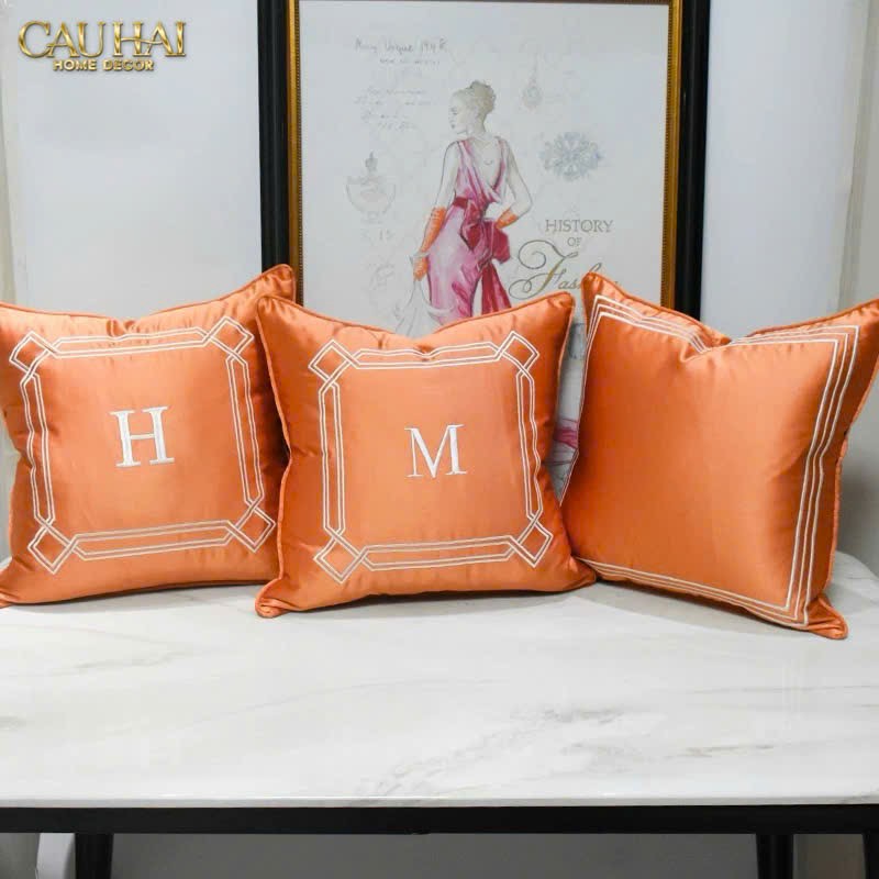 VỎ GỐI LỤA SATIN MILLE SIENNA 50-CẬU HAI HOME DECOR