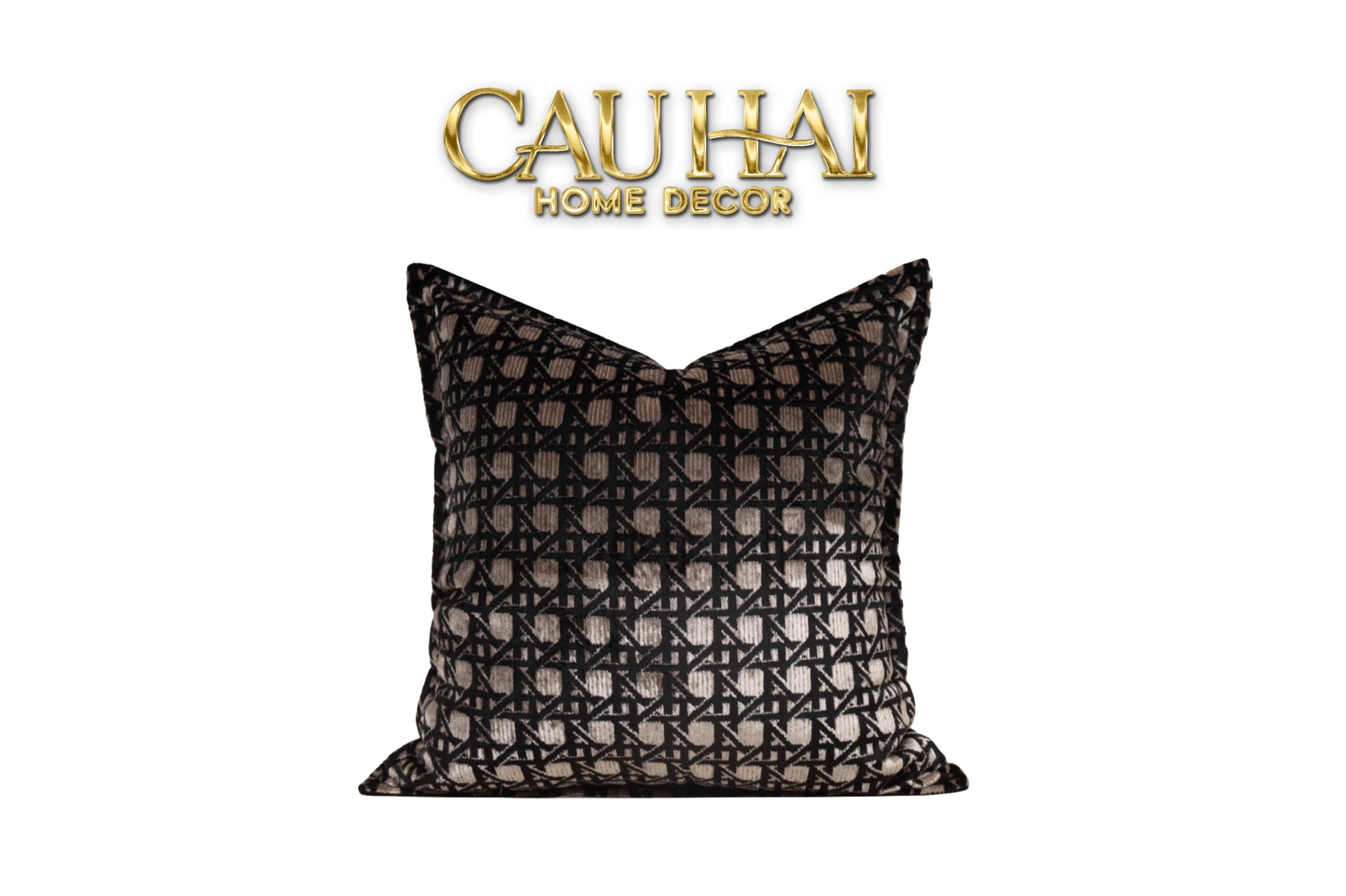 VỎ GỐI NHUNG ARGENT VELVET CANNAGE ENIGMA 45-CẬU HAI HOME DECOR