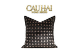 Vỏ Gối Nhung Argent Velvet Cannage Enigma 45-VỎ GỐI-CẬU HAI HOME DECOR