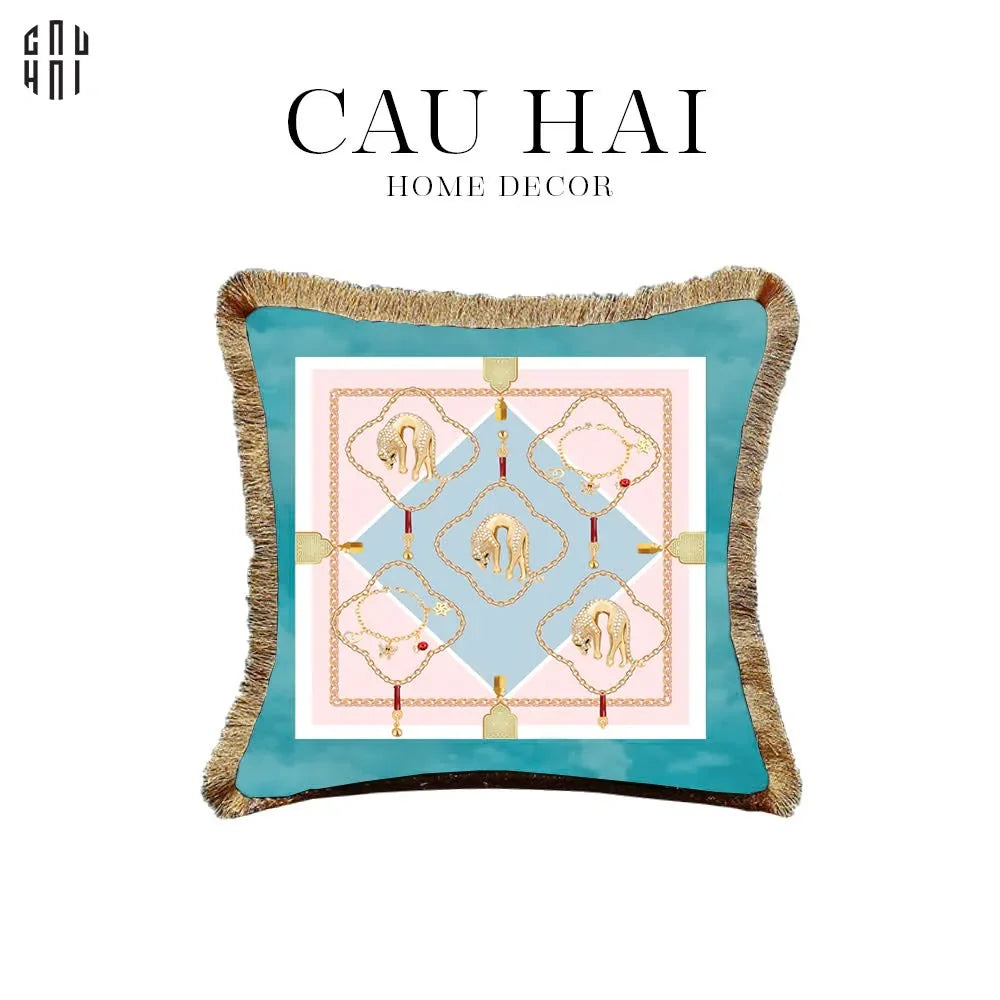 VỎ GỐI NHUNG CAO CẤP MIKA 45.-CẬU HAI HOME DECOR