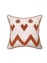 Vỏ Gối Nhung Chevron Milano Sienna Ivory 45x45-VỎ GỐI SOFA-CẬU HAI HOME DECOR-CẬU HAI HOME DECOR