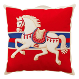 Vỏ Gối Nhung Équestre Crimson Rouge Cheval de Bataille 45 - Cậu Hai Home Decor