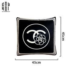 Vỏ Gối Nhung Floral Camelia 45.-CẬU HAI HOME DECOR