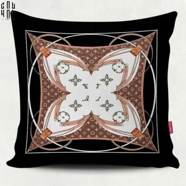 VỎ GỐI NHUNG LOUIS BLACK FLORAL 45.-CẬU HAI HOME DECOR