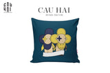 VỎ GỐI NHUNG LOUIS VIVIENNE 45.-CẬU HAI HOME DECOR