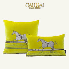 Vỏ Gối Nhung Thêu Cheval Blanc Serendipity 45-CẬU HAI HOME DECOR