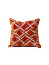 Vỏ Gối Nhung Treillage Sienna 45x45-Gối Trang Trí-CẬU HAI HOME DECOR-CẬU HAI HOME DECOR