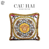 Vỏ Gối Nhung V Class Medusa Head Printed - White 45.-VỎ GỐI-Đối tác tại Trung Quốc theo từng đơn đặt hàng-CẬU HAI HOME DECOR