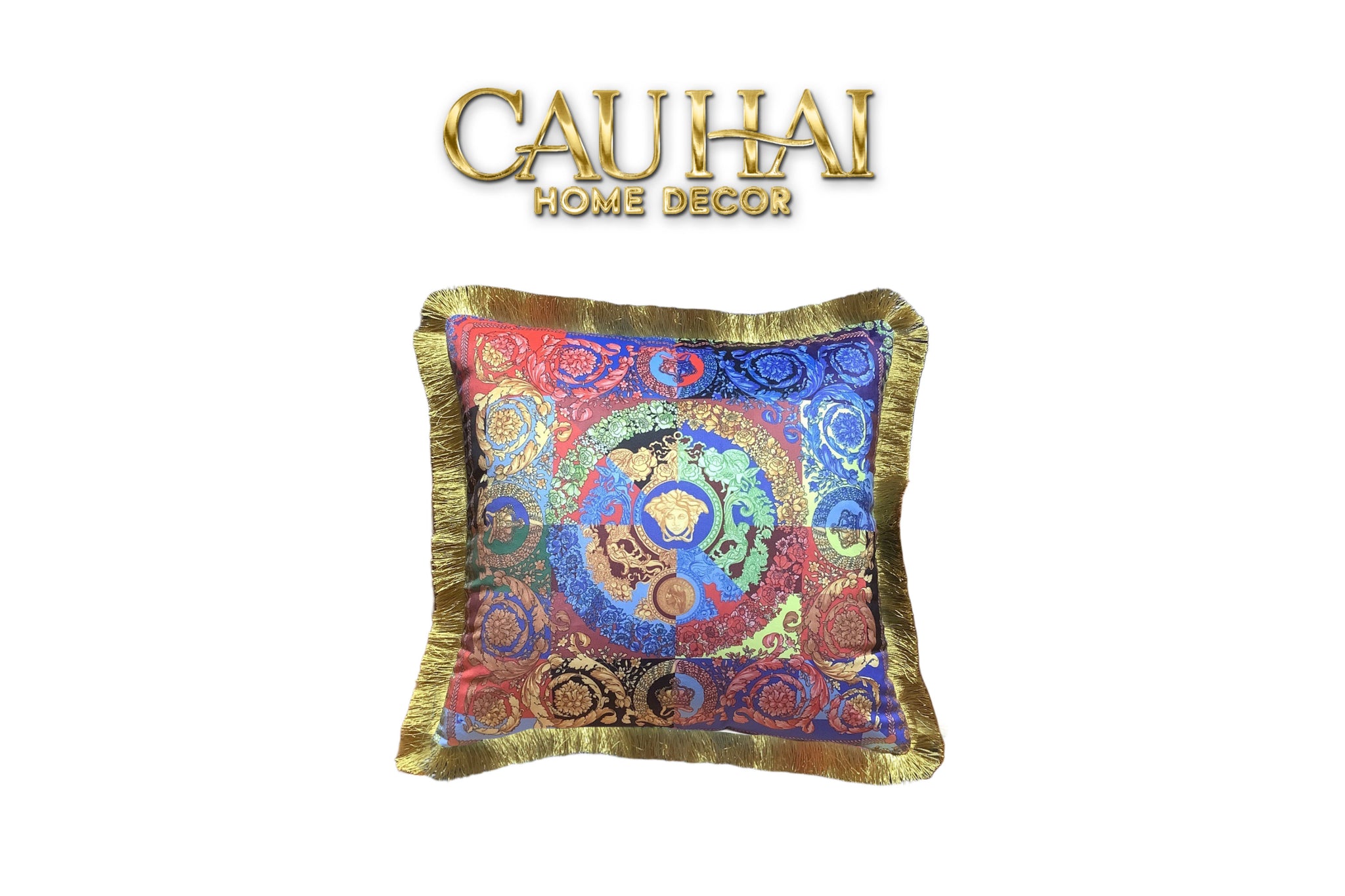 VỎ GỐI NHUNG VS MEDUSA AMPLIFIED MULTICOLOR 45-CẬU HAI HOME DECOR