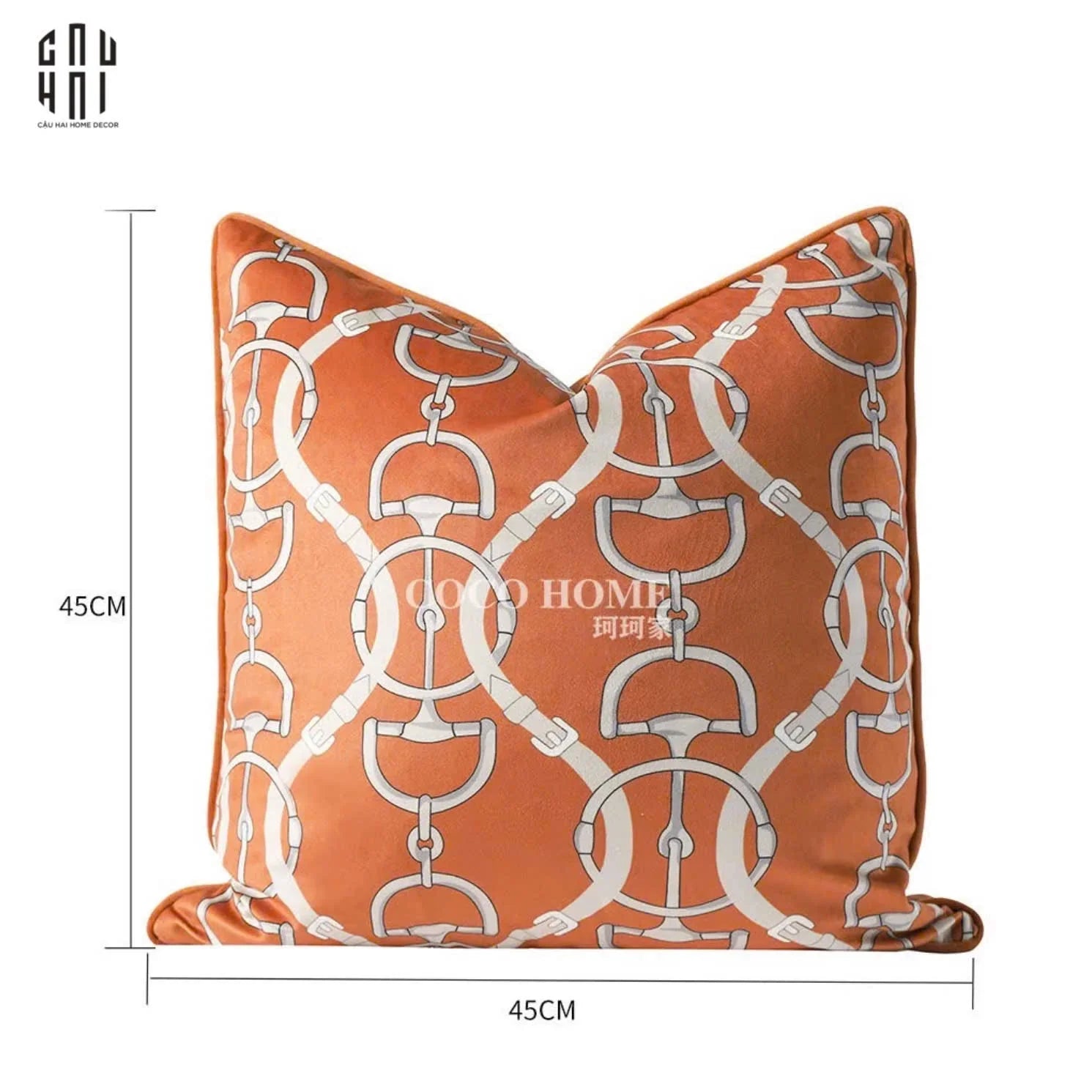 VỎ GỐI WABI SABI CHAINE D'ANCRE - ORANGE ICON 45-CẬU HAI HOME DECOR