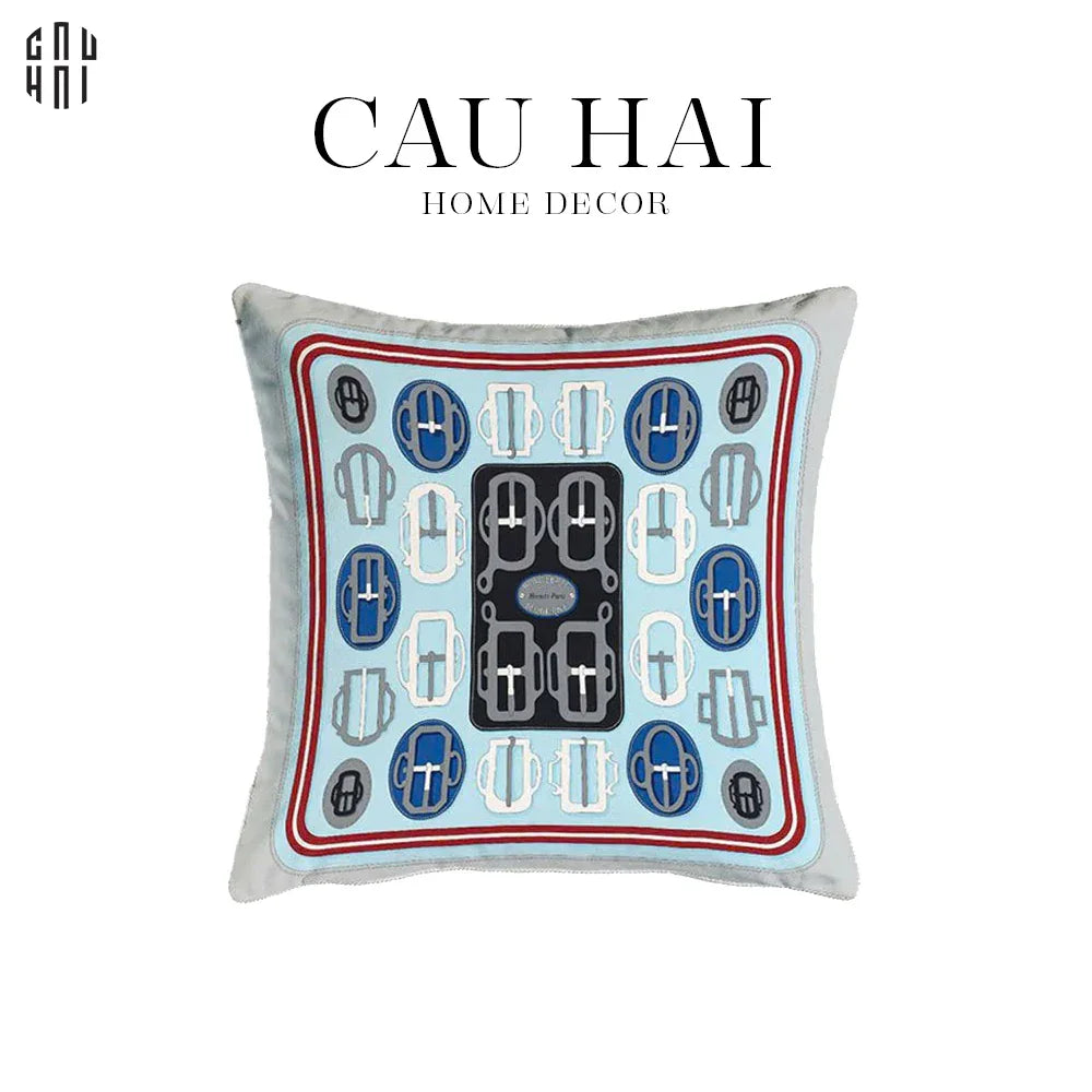 VỎ GỐI NHUNG BOUCLERIE D’ATTELAGE 45-CẬU HAI HOME DECOR