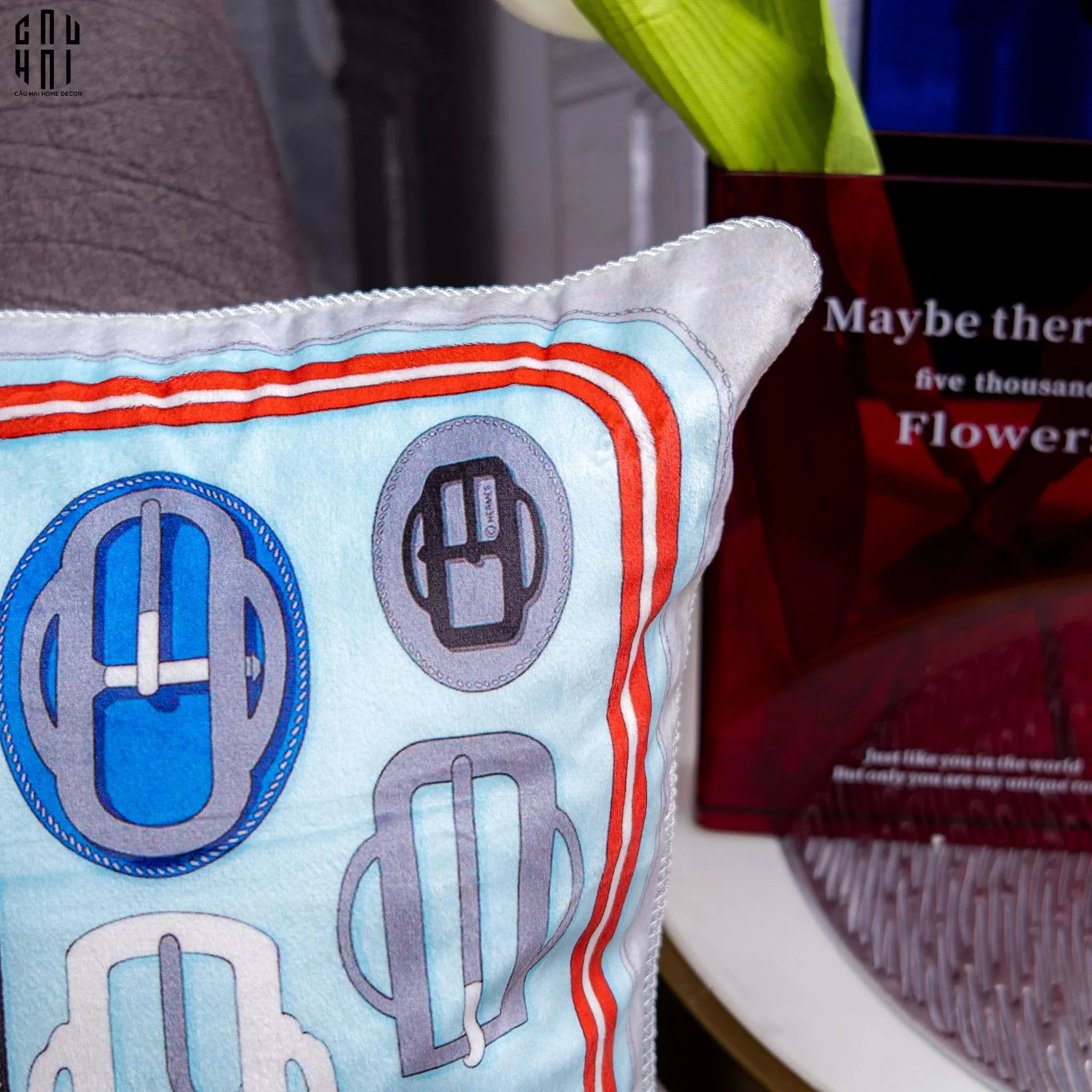 VỎ GỐI NHUNG BOUCLERIE D’ATTELAGE 45-CẬU HAI HOME DECOR