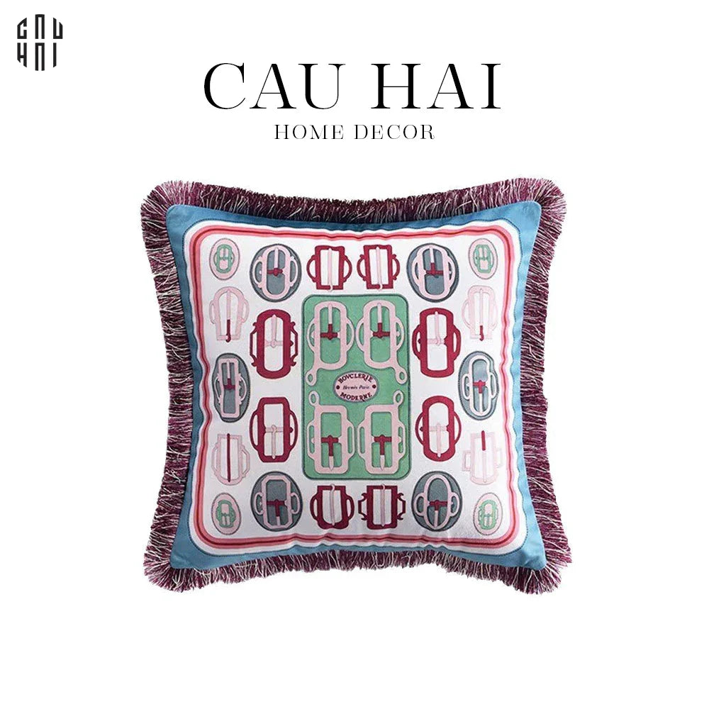 Vỏ Gối Sofa Nhung Bouclerie Moderbe 45.-VỎ GỐI-CẬU HAI HOME DECOR