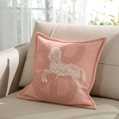 Vỏ Gối Sofa Nhung Randall Cheval - Light Pink 50x50-CẬU HAI HOME DECOR