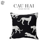 Vỏ Gối Sofa Sợi Vải Canvas Panthera 45.-VỎ GỐI-CẬU HAI HOME DECOR
