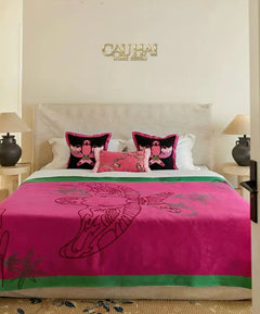 Vỏ Gối Tweed Pink Swallow Kite 45-CẬU HAI HOME DECOR