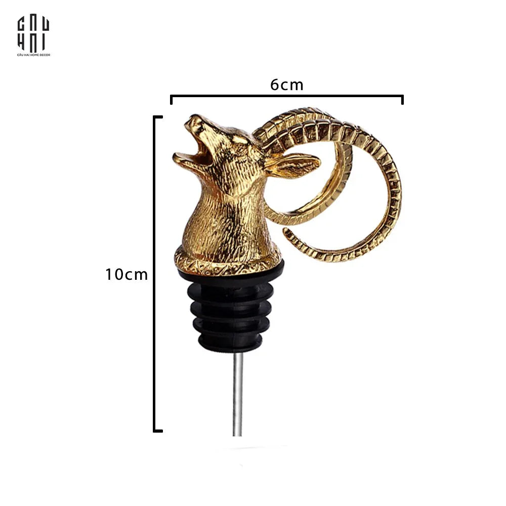 VÒI RÓT - GOLDEN ELK POURER WINE SPOUT-CẬU HAI HOME DECOR