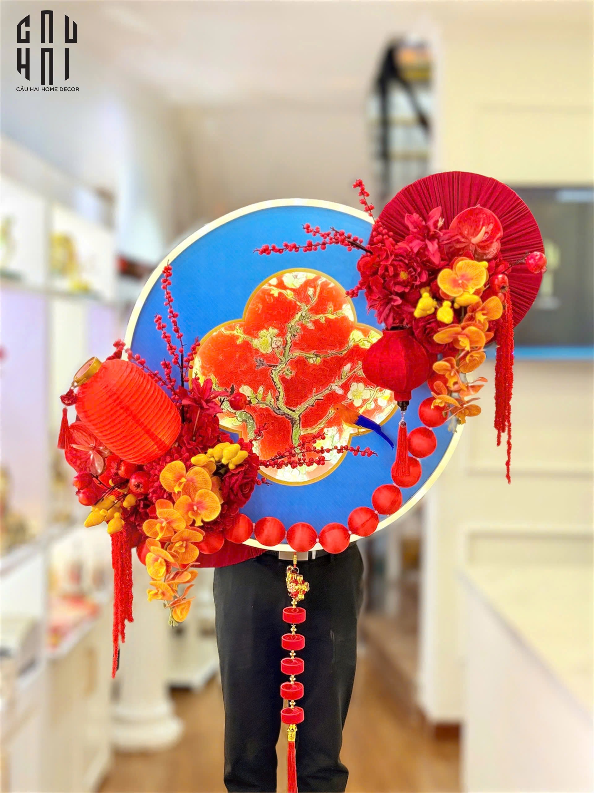 Vòng Hoa Tết 2025 - Tăng Phú Quý - CẬU HAI HOME DECOR