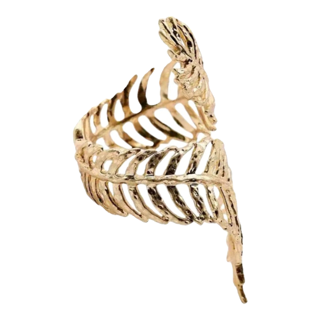 Vòng Khăn Ăn - Gilded Willow Leaf Dinnerware Napkin Ring