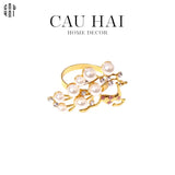 VÒNG KHĂN ĂN - NAPKIN RING ALLEY PEARLS-CẬU HAI HOME DECOR