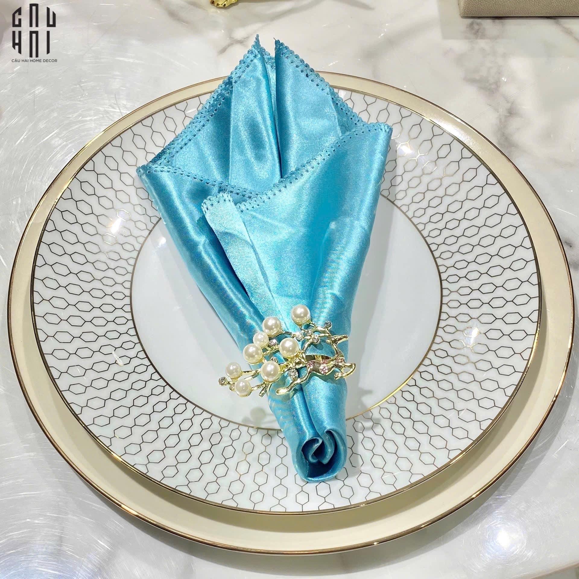 VÒNG KHĂN ĂN - NAPKIN RING ALLEY PEARLS-CẬU HAI HOME DECOR