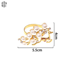 Vòng Khăn Ăn - Napkin Ring Alley Pearls-CẬU HAI HOME DECOR
