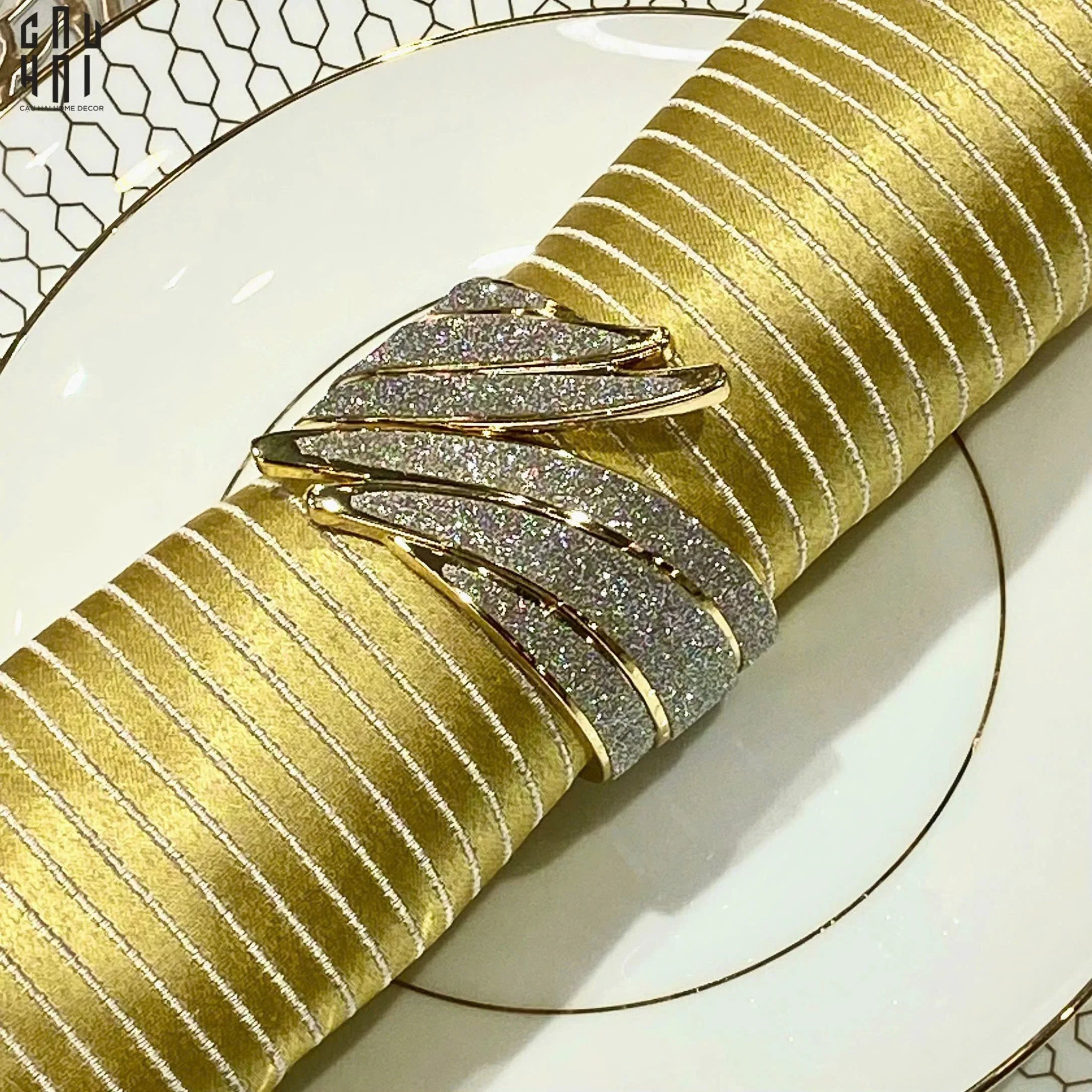 VÒNG KHĂN ĂN - NAPKIN RING ANGEL WINGS-CẬU HAI HOME DECOR