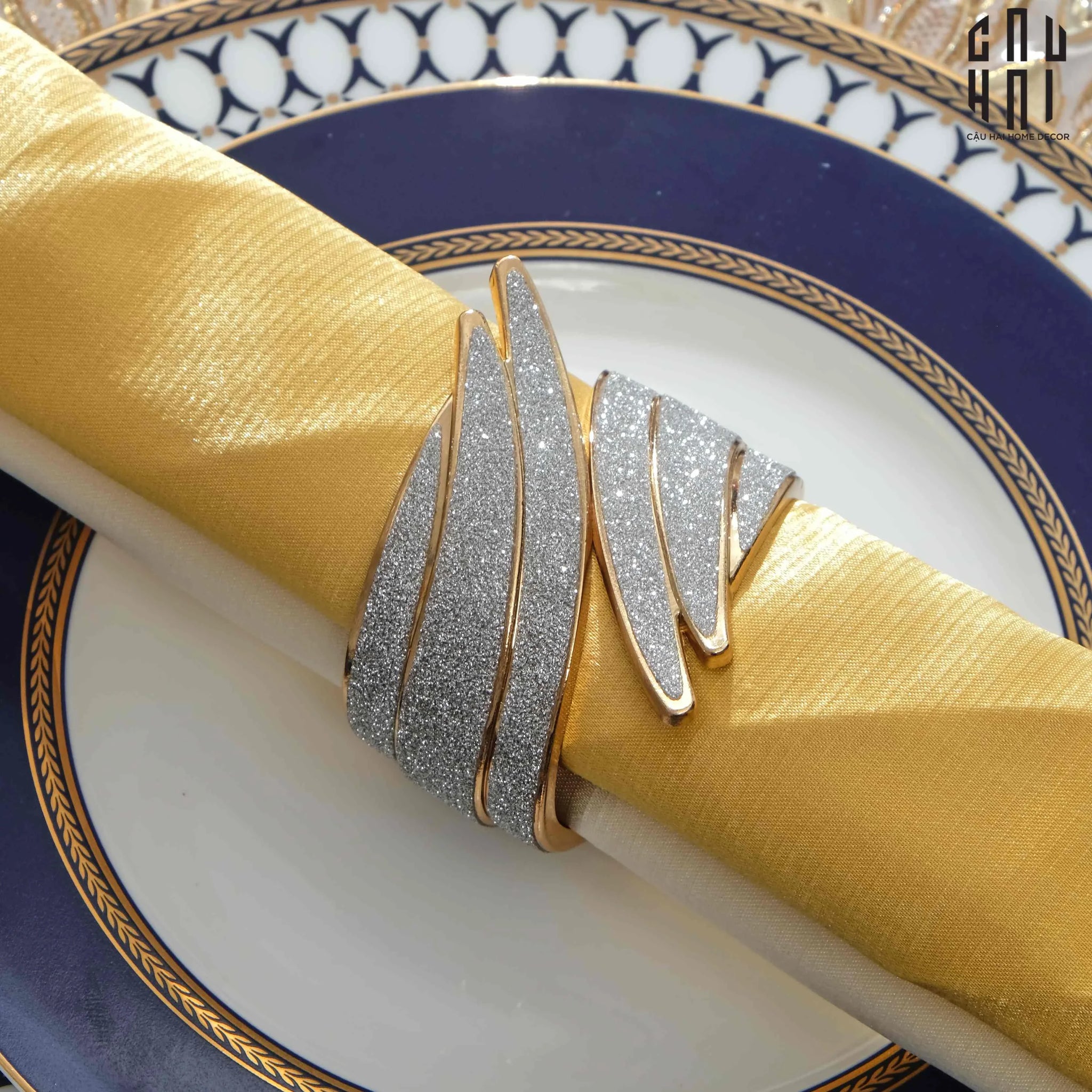 VÒNG KHĂN ĂN - NAPKIN RING ANGEL WINGS-CẬU HAI HOME DECOR