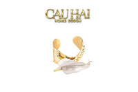 Vòng Khăn Ăn - Napkin Ring Calla Lily Ivoire Or-CẬU HAI HOME DECOR